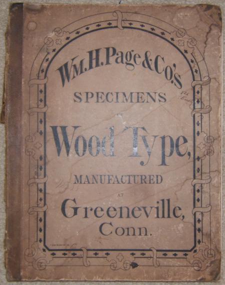 image: 1867 Wm. Page specimen book